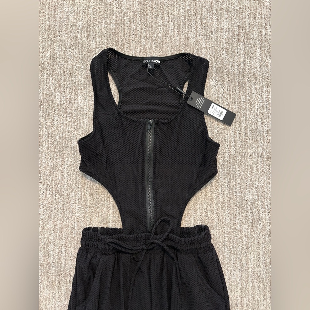 Fashion Nova Mesh Jumpsuit - Picture 3 of 6